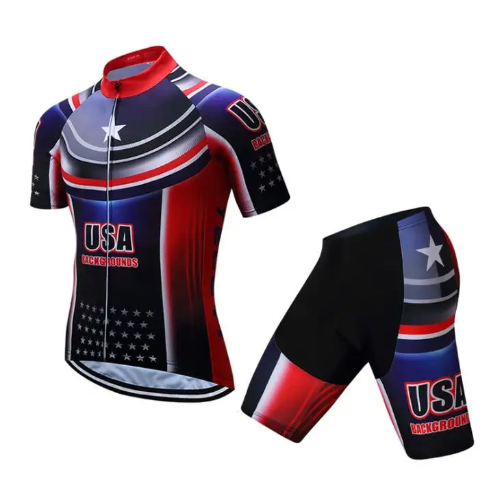 Shorts Kit Bike Clothing Set Reflective S-5XL Bib Men's Cycling Jersey and 