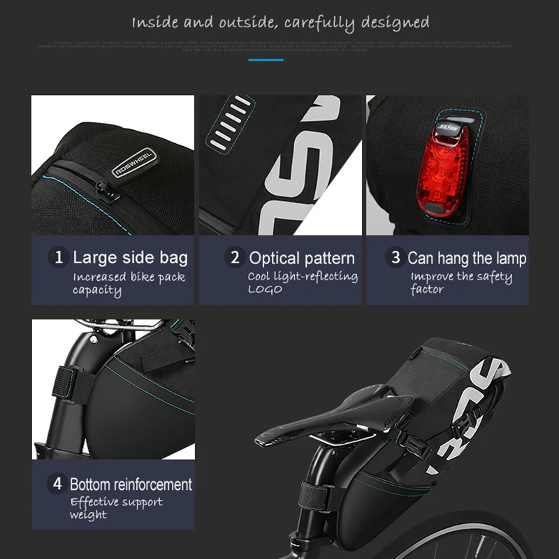 Велосумка ROSWHEEL объем 8 л 10 л|bag cycling|bike shelfroswheel 10l |