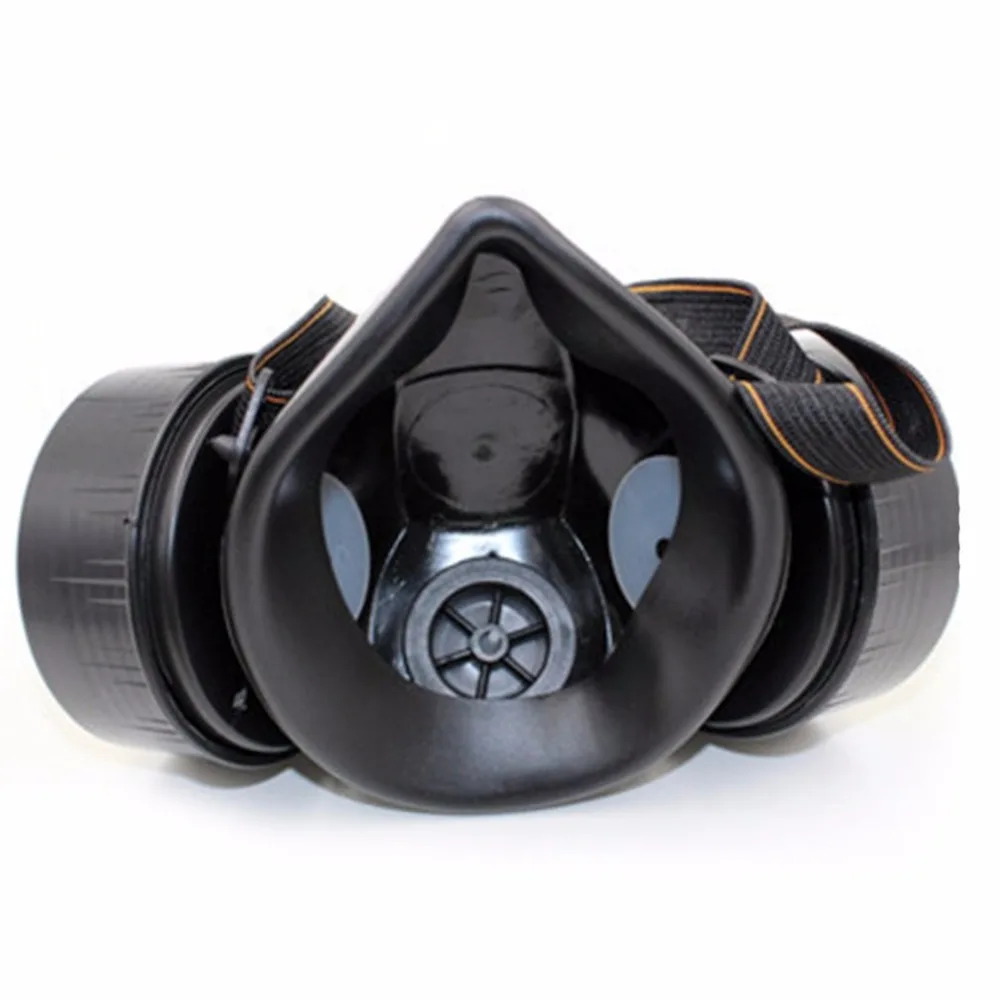 Регулируемый ремень химических черный противогаз аварийного выживания безопасности дыхательного газа маска против пыли Краски