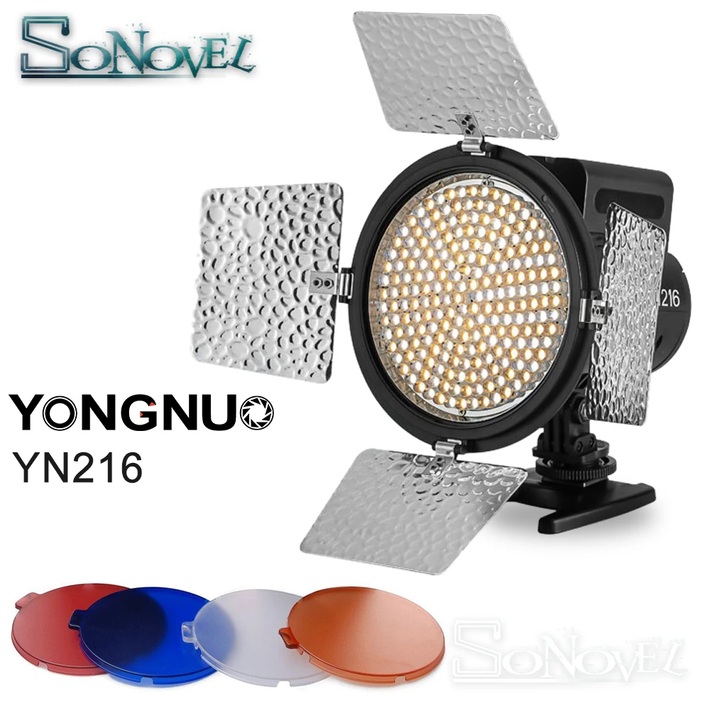 YONGNUO yn-216 yn216 Pro светодиодный Studio видео 5500 К для Canon Nikon Sony Panasonic Olympus DV видеокамеры JVC DSLR