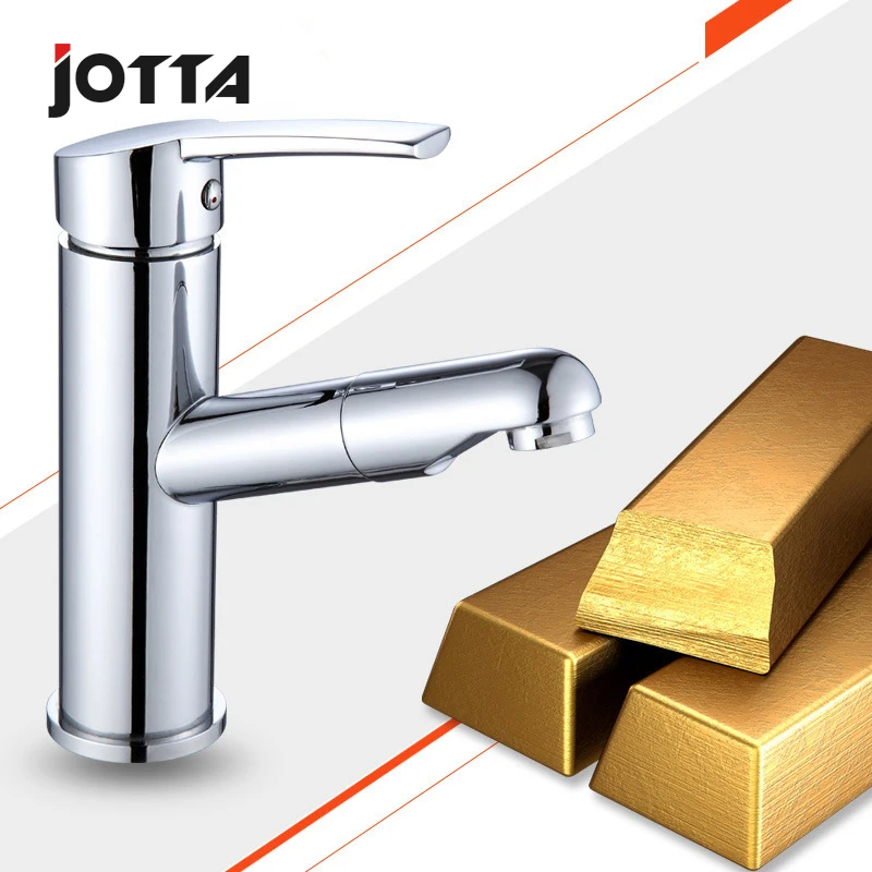 Toilet whole copper main body pulls faucet lavatory basin below the stage basin can retractable rise and fall rotates cold hot Toilet whole copper main body pulls faucet lavatory basin below the stage basin can retractable rise and fall rotates cold hot