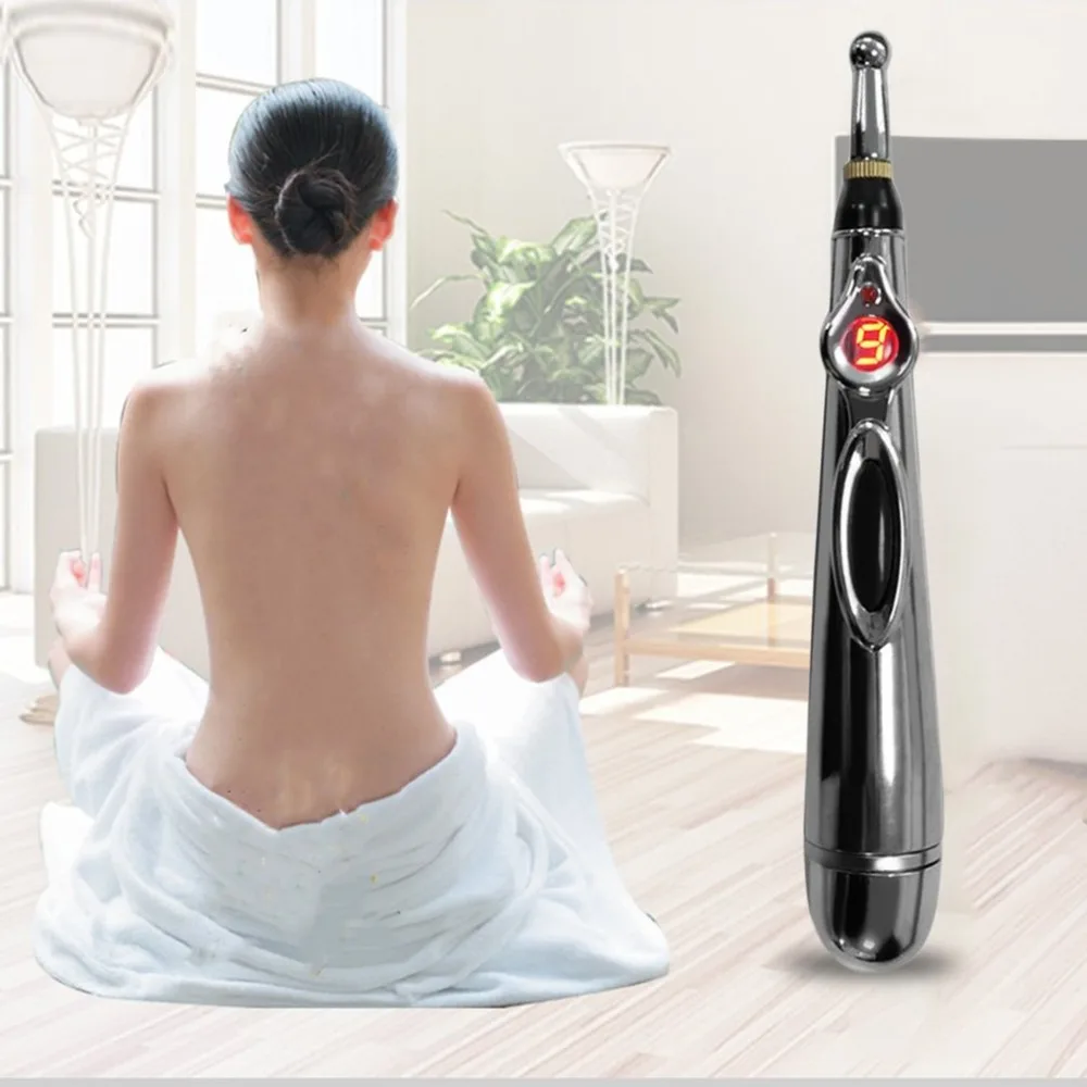 Electric Acupuncture Point Massage Pen Pain Relief Laser Therapy Electronic Meridian Energy Pen Body Head Back Neck Leg Massager Electric Acupuncture Point Massage Pen Pain Relief Laser Therapy Electronic Meridian Energy Pen Body Head Back Neck Leg Massager