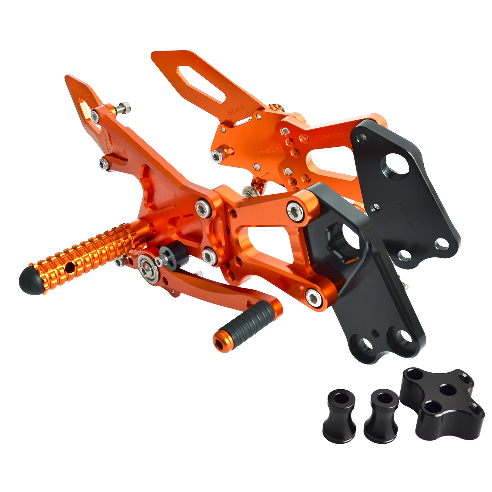 H2CNC подножки задние наборы комплект для KTM RC125 RC200 RC390 2014 2015 2016 2017 Регулируемые RC 125