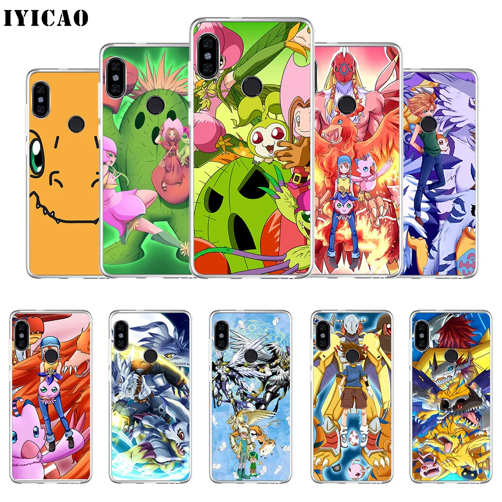 

IYICAO Digimon Adventure Soft Silicone Phone Case for Xiaomi Redmi 4A 5A 6A Note 7 6 5 Pro Plus Redmi 4X 5A Prime Cover