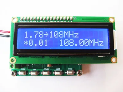 

DDS FM signal generator 78~108MHz PLL digital display LCD minitype