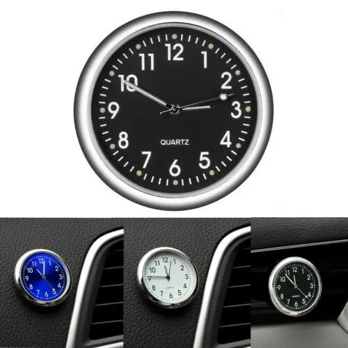 

Mini Luminous Quartz Analog Watch Stick-On Clock For Car