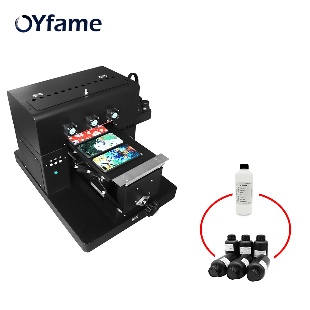 OYfame A4 планшетный УФ принтер СВЕТОДИОДНЫЙ чехол для телефона гольфа кожа металл