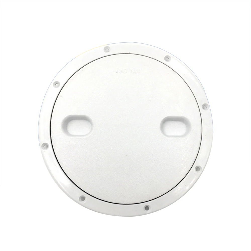 

8 InchRound White Plastic Anti Slip Hand Hole Marine Boat RV Hatch Cover Screw Out Deck Cover Inspection Plate
