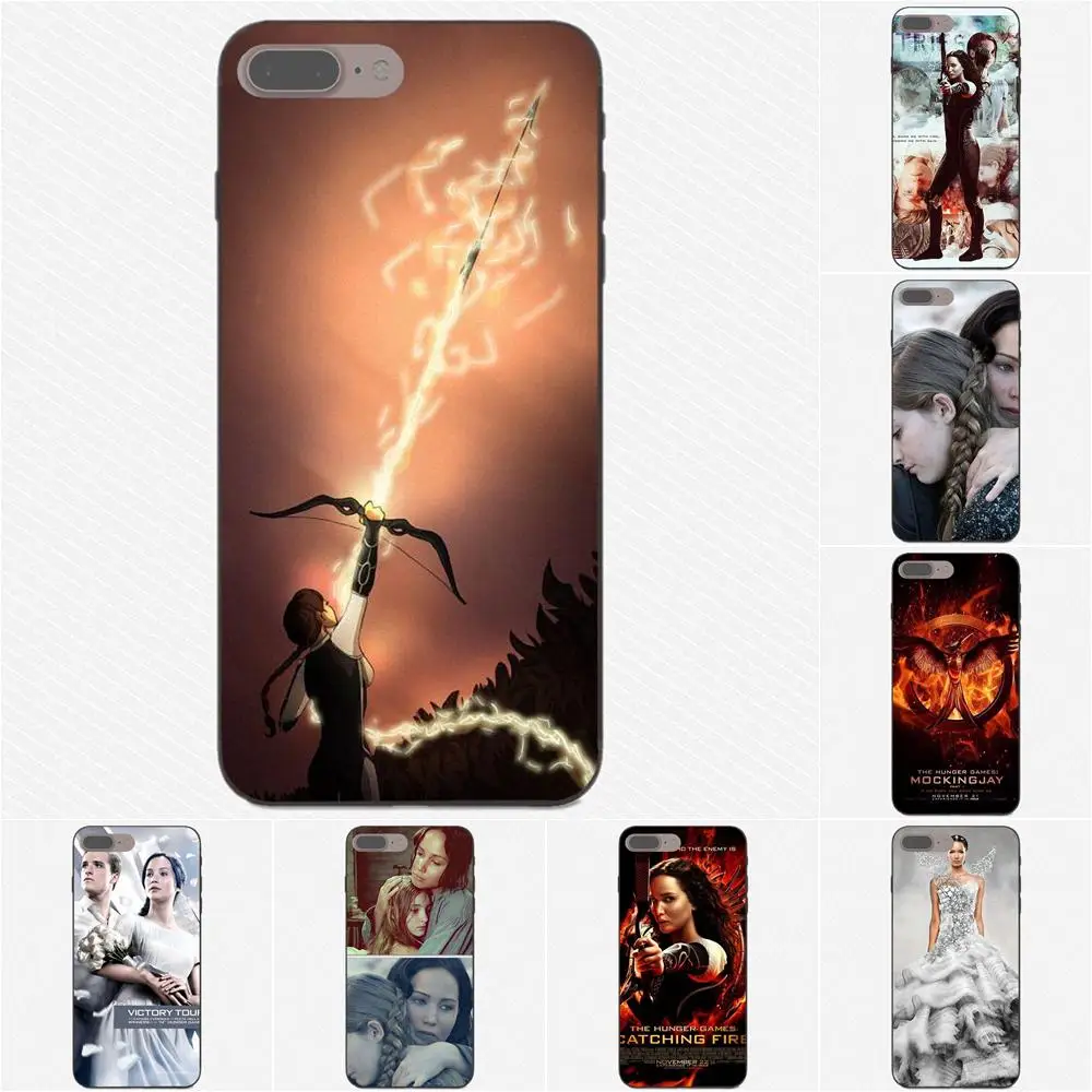 

Soft TPU Covers Case For Apple iPhone X XS Max XR 4 4S 5 5S SE 6 6S 7 8 Plus The Hunger Games Catching Fire