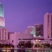 City In The Dusk  Miami  Florida  USA Poster Print (36 x 12)