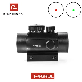 

Red Dot Sight 1x40RDL With Red Laser Adjustment 11MM/20MM Picatinny Weaver Rail Mount For Outdoor Hunting Rifle Red Dot Laser