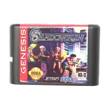 Игра Sega Mega Drive card-Shadow Run для 16 бит игра Sega Mega Drive картридж Megadrive Genesis система