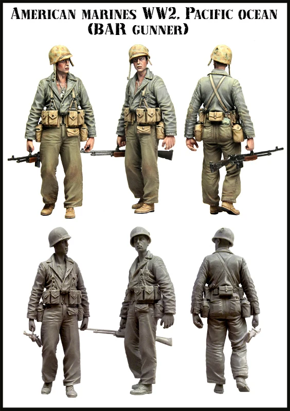 

[tuskmodel] 1 35 scale resin model figures kit The US army E055