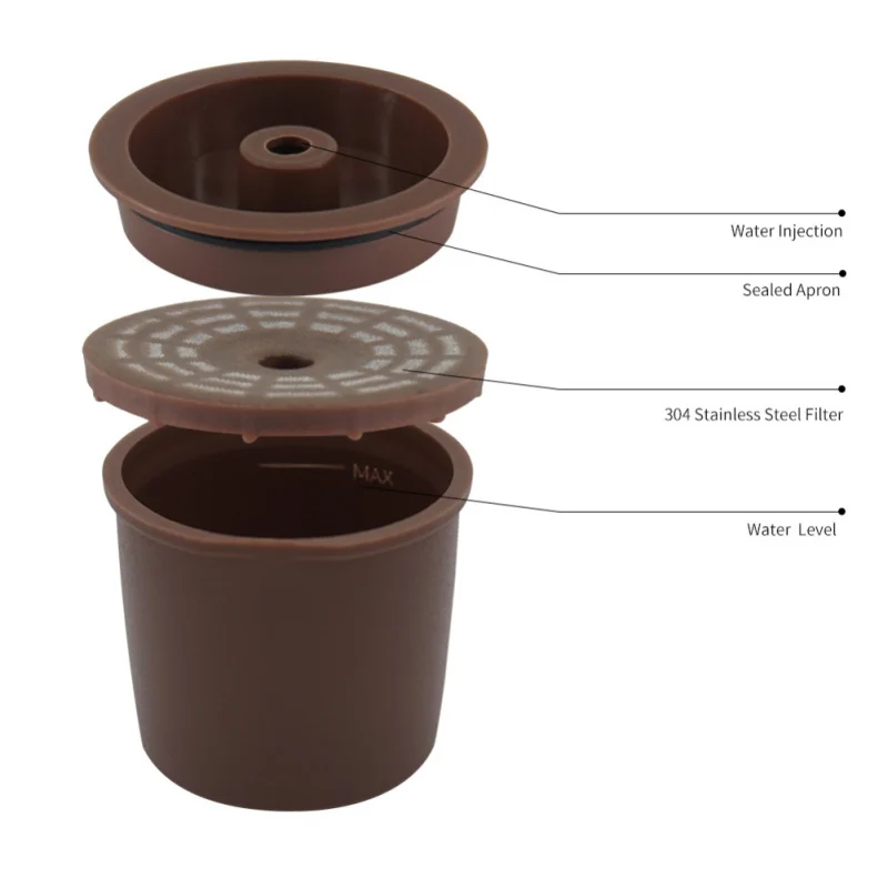 

Refillable Capsule Cup Reusable Coffee Filter For Illy Coffeemaker Nespresso Coffee Capsule cafe