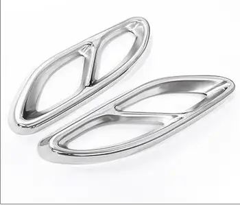 

Top Quality For Mercedes Benz GLC A B C EClass W205 Coupe W213 W176 W246 2016-17 Car Accessory AMG Exhaust Cover Trim 304 Steel