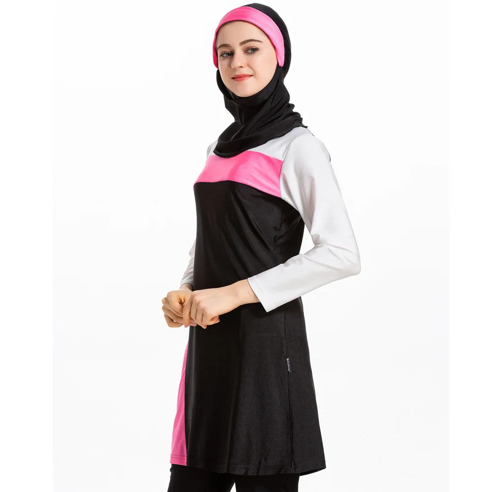 Женский купальный костюм Burkini мусульманский с полным покрытием консервативный