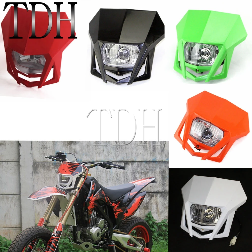 

Motorcycle 12V 35W Headlight Dual Enduro Front Lamp Street Fighter Off-Road Motocross For KTM EXC XC-W SX SX-F