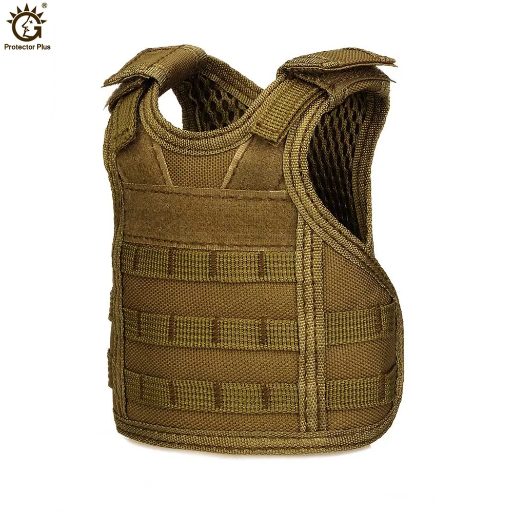 Tactical Vest Layer Military Beer Bottle Set Mini Miniature Hunting Vests Army Molle Vest Drink Set Adjustable Shoulder Straps Tactical Vest Layer Military Beer Bottle Set Mini Miniature Hunting Vests Army Molle Vest Drink Set Adjustable Shoulder Straps