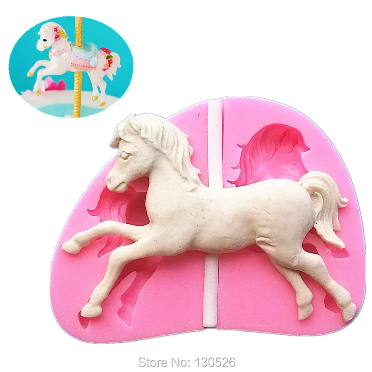 

Silicone Horse Shape Cupcake Cake Mold Chocolate Pastry Mould Sugar Paste Fondant Sugar Craft Tool DIY Baking Decor Accessory