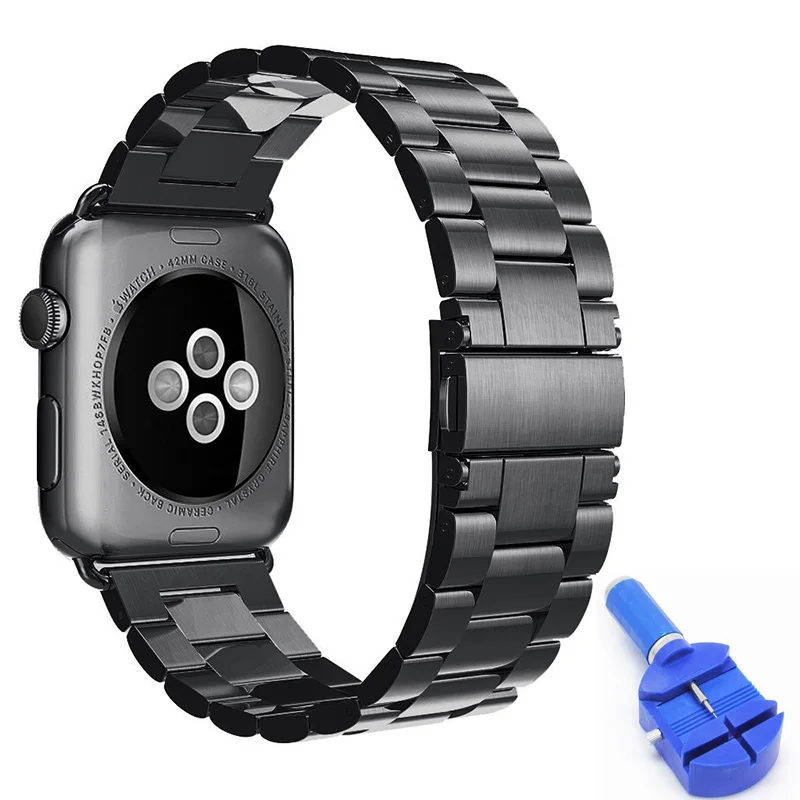 For Apple Watch Band 42mm Strap Stainless Steel Link Bracelet