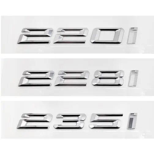 Автомобильное украшение 3D Эмблема для BMW 2 3 серии 220I 228I 235I 328I 330I 335I 340I 335 E30 E36 E39 E60 F30
