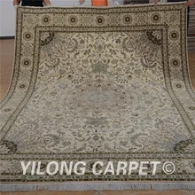 Yilong 8'x10' Vantage персидский ковер бежевый шерстяной ковер изысканные турецкие шерстяные ковры ручной работы(1307