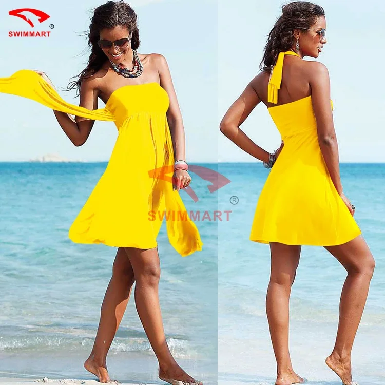 strapless cover up swimwear
