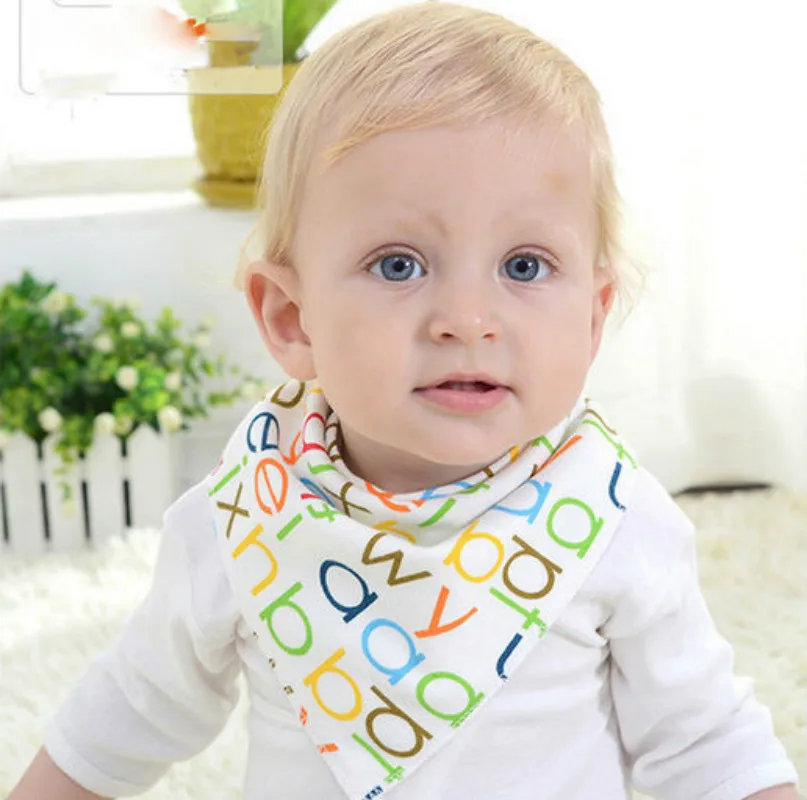 1Pcs Infant Kids Baby Unisex Feeding Saliva Towel Dribble Triangle Bandana Bibs | Детская одежда и обувь