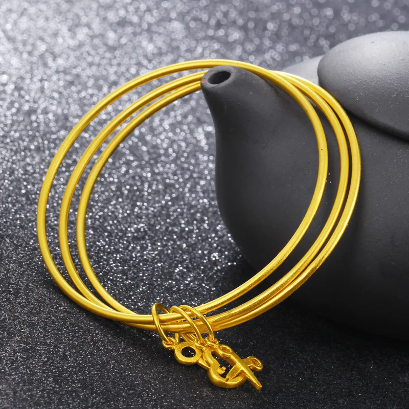 Модный браслет унисекс 24 К простой дизайн для вечеринок подарочные украшения