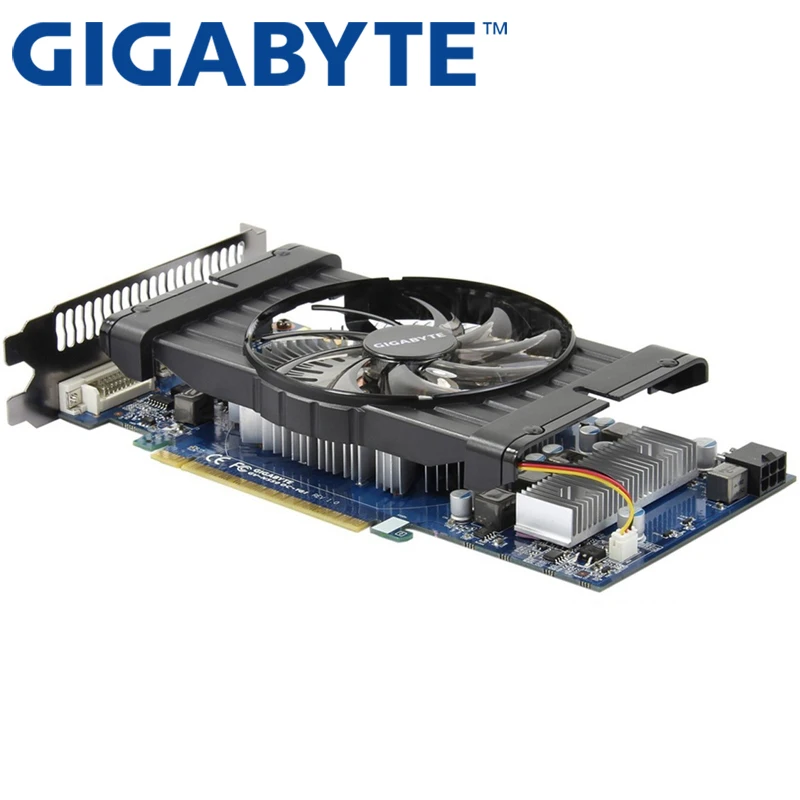 Видеокарта GIGABYTE оригинальная Видеокарта GTX 550Ti 1 ГБ 192Bit GDDR5 для nVIDIA Geforce GTX 550 Ti HDMI DVI используется GTX 650 750