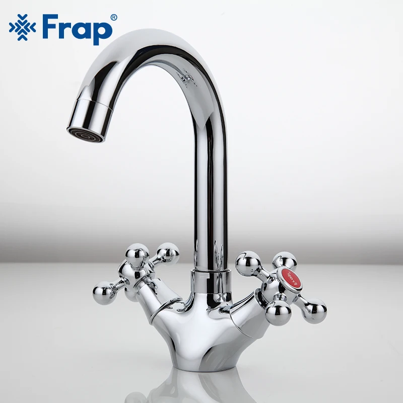 

FRAP Basin Faucet Deck Mounted 6 Models Available Bathroom Sink Faucet Tap Mixer Cold and Hot Water Basin Faucet Cold Hot Water