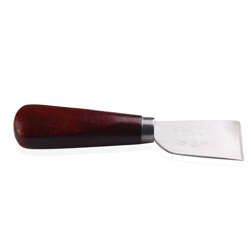 Профессиональный нож для резки кожи с деревянной ручкой переносной удобный инструмент для рукоделия функциональный идеальный