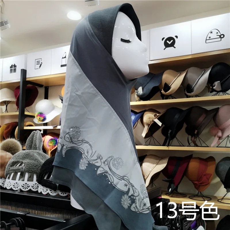Хиджаб шарф Высокое качество для женщин Мода 2018 зима шарфы для 2018 шифон малазийский хиджаб Исламская основы оголовье