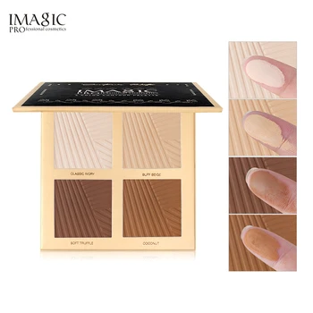 

IMAGIC 4 Colors Natural Face Powder Mineral Foundations Oil-control Brighten Concealer Make Up Face Pressed setting Powder