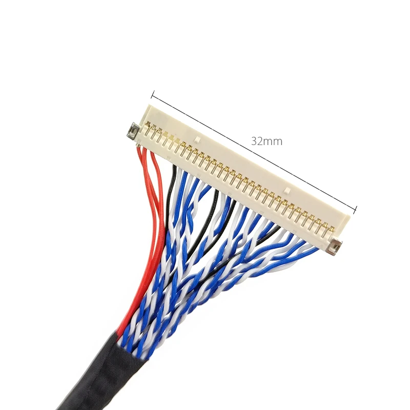 DF19-D8-30P специальный LVDS кабель 30 контактов двойной 2ch 8 бит 1,0 мм шаг для 17 и 19 дюймов ЖК-дисплей Панель LTM170EX-L21 250 мм