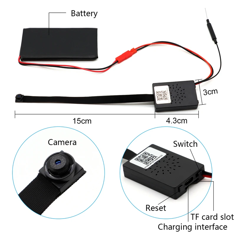 HD 1080P 4K беспроводная WiFi IP CCTV мини камера Спорт Espia DV P2P видео рекордер цифровая маленькая камера видеокамера модуль наблюдения