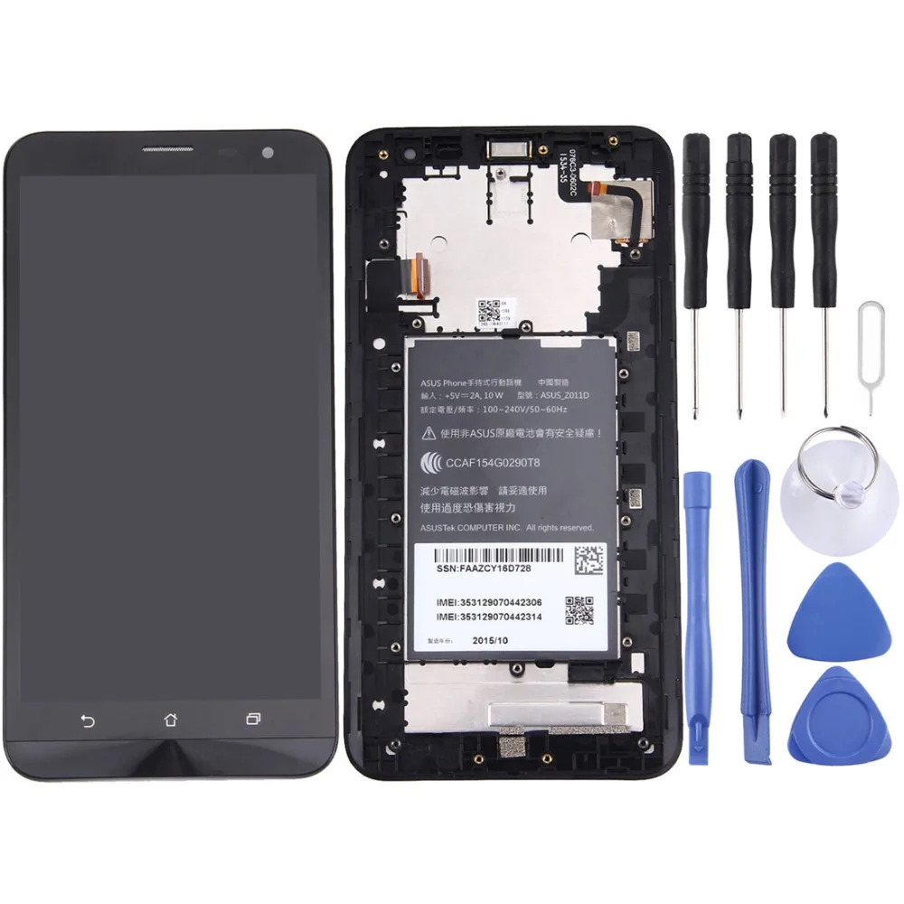 Pаспродажа IPartsBuy Новый ЖК экран и дигитайзер полная сборка с рамкой для Asus Zenfone 2 Laser ZE601KL