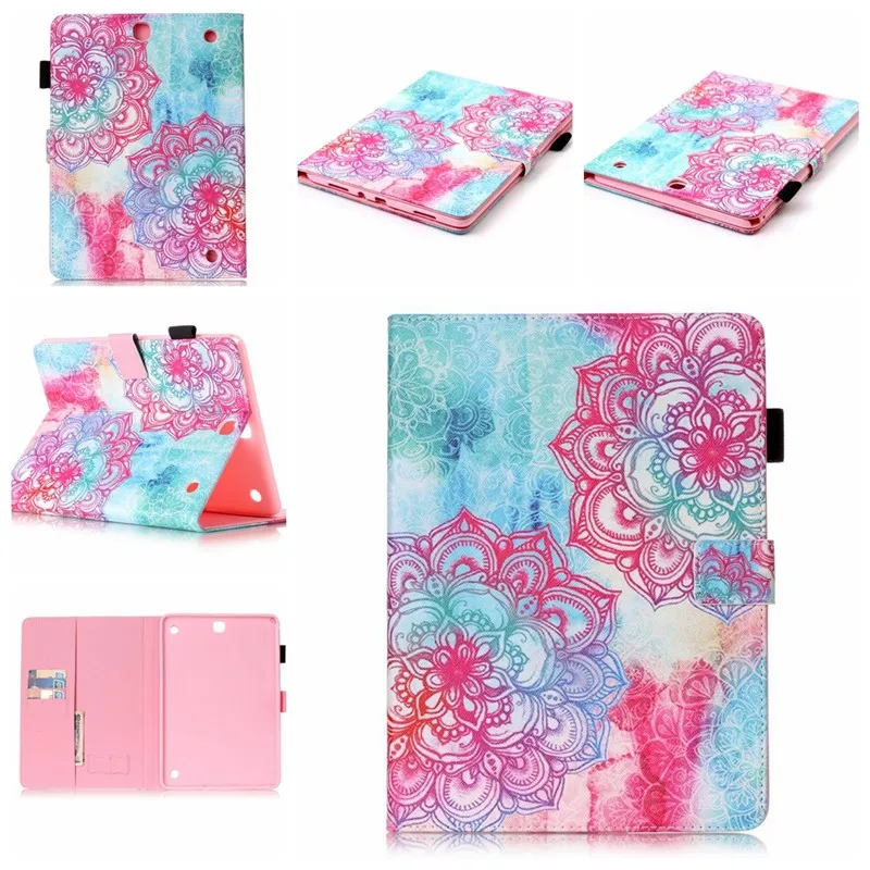 Stylus Holder Wallet Case For Samsung Galaxy Tab T550 Cover Case For Galaxy Tab A 9.7 T555 T550 9.7 PU Leather Smart Flip Case (2)