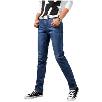 

Blue Mens cotton Jeans Fashion Casual Male cowboy pants Best Pop Hot Cheap Popular Size 28-38 pant 2019