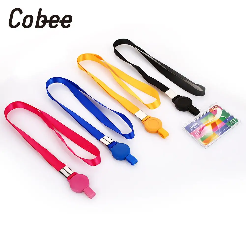 Stretchable ID Card Lanyard Universal Keychain ID Card Holder Neck