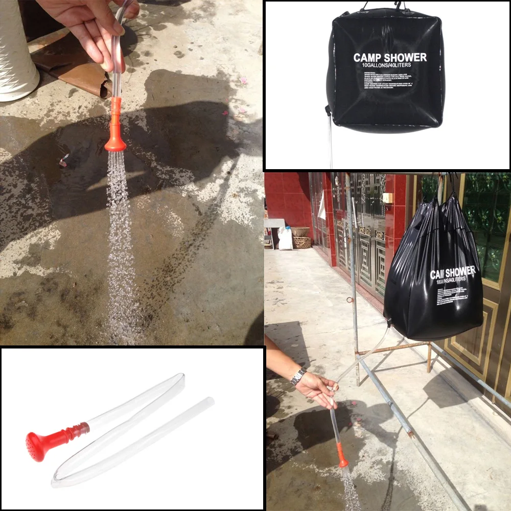 

40L 10 Water Bag Gallon Camping Hiking Solar Heated Camp Shower Bag Outdoor Shower Water Bag Camping Shower Bag