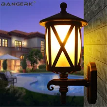 Европейский светодио дный светодиодный настенный светильник водостойкий алюминиевый крыльцо огни настенные бра освещение Сад Балкон проход лампа деко светильник