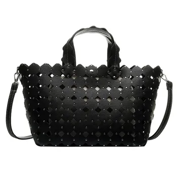 

TFTP-Hollow Ladies Bucket Bag Retro Shoulder Bag Messenger Bag High Capacity Ladies Messenger Bag Ladies Handbag