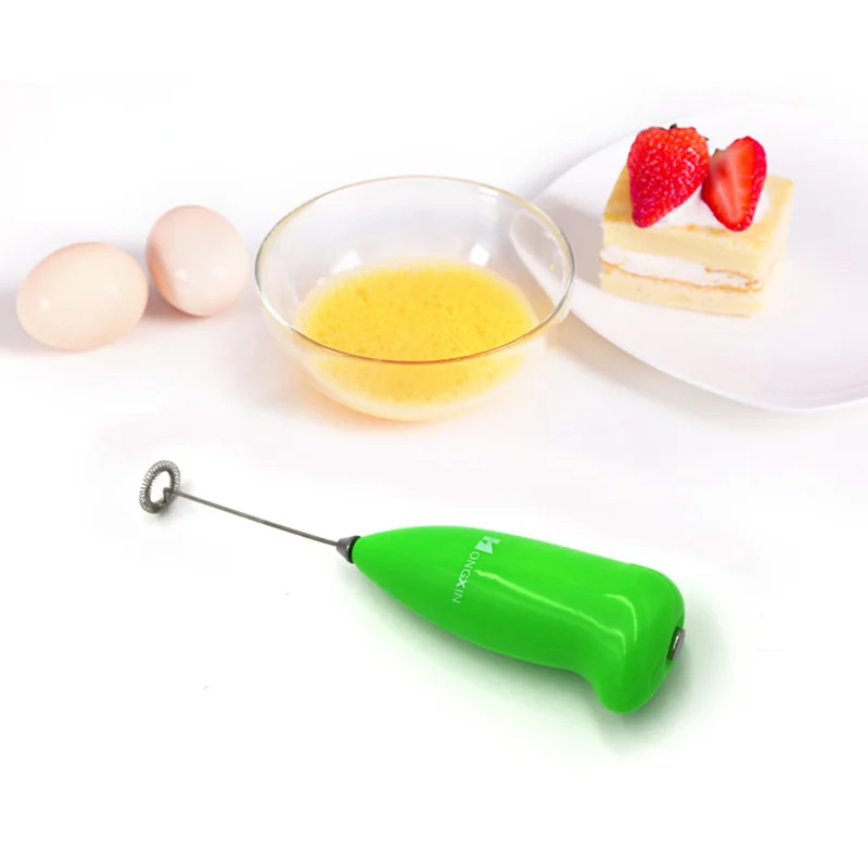 1pc Electric Egg Beater Milk Drink Coffee Whisk Mixer Frother Foamer Mini Handle Stirrer Practical Cooking Tool Kitchen