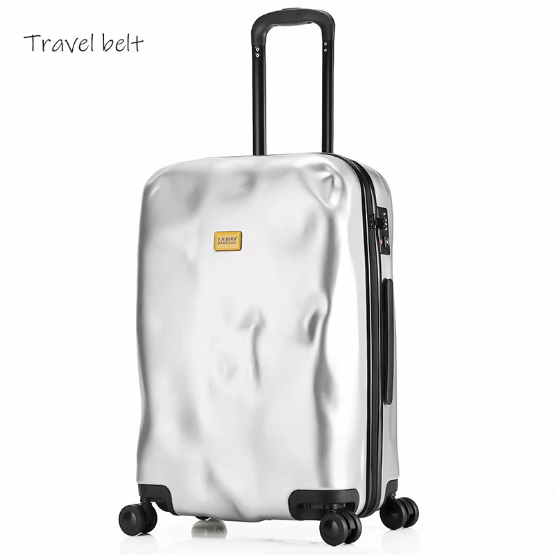 

Travel Belt personality Retro damage 20/24/28 inch sizehigh quality PC Rolling Luggage Spinner brand Travel Suitcase