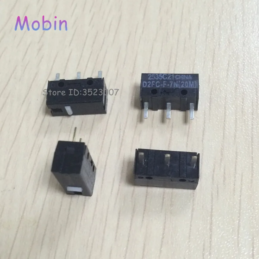 

100PCS/LOT mouse micro switch D2FC-F-7N 20M mouse button Best quality free shipping
