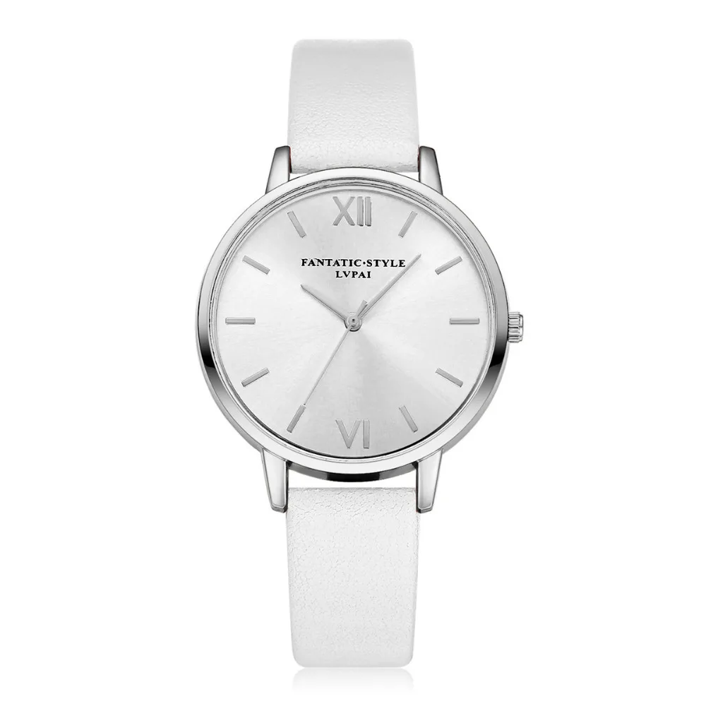 

Top Brand LVPAI Womens Watches Luxury Quartz Casual Watch Women Leather Silver Dial Clock Bayan Kol Saati relogio masculino
