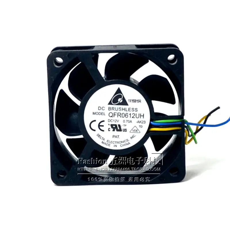 Original QFR0612UH 6025 12V 0.70A 6CM 4-wire PWM temperature control large air volume violent fan original pva060g12l 12v0 20a 6025 double ball bearing four wire pwm speed control small chassis fan