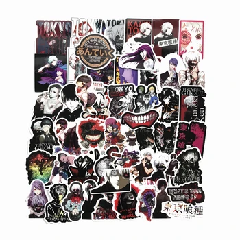 

TD ZW 52Pcs/lot Anime Tokyo Ghoul Stickers For Snowboard Laptop Luggage Car Fridge Car- Styling Sticker Pegatina