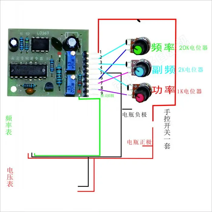 

Electronic machine drive module drive Darlington platinum IGBT module driver (connect potentiometer)